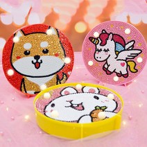 집에서하는취미 LED 보석십자수 전구조립형 비즈십자수 원형액자식 비즈공예 공방, LED보석십자수(22별요정), LED보석십자수(22별요정)