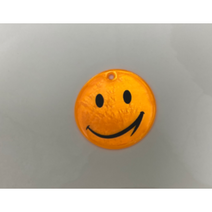 FANSDA 20매입 안전반사 다용도 키링, 스마일 안전반사키링