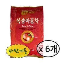 유안 복숭아홍차 900g, 6개, 6개