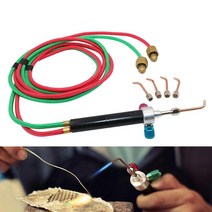 가스용접기 동관 산소용접기 5개의 팁이 있는 도구용 미니 스미스 토치 납땜 금 용접 장비, 한개옵션0