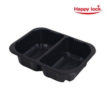 해피락 배달 포장 실링용기 19155-2A 19153-2B 19155-2B 1915-4A 1915-5A 2칸 4칸 5칸 뚜껑 900개, 19155-2B 900개, 블랙