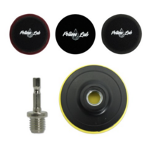 포션랩 자동차 폴리싱 전동드릴 광택패드 풀세트, 1세트, 혼합색상