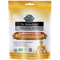 가든오브라이프 프리바이오틱스 파우더 223g 32회분 1통 시트러스맛 식이섬유, 232g