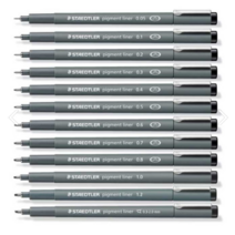 스테들러 피그먼트 라이너 308 블랙잉크, 0.05mm, 0.05mm