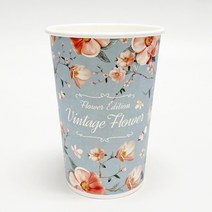 플라워에디션 빈티지플라워 13온스 종이컵 50개