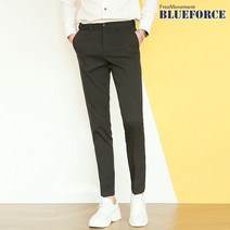 블루포스 남성용 플레번 본딩 옆밴딩 슬렉스 베이직핏 캐주얼 정장 바지 빅사이즈 기모 남자슬랙스