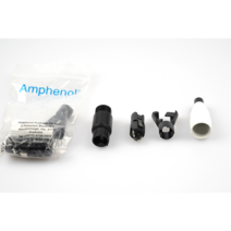 암페놀 Ampenol XLR 캐논 커넥터, 수, 화이트