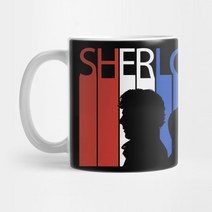 셜록홈즈 굿즈 머그컵 / BBC Sherlock Holmes 닥터 왓슨 / 영국영어 영어공부 영국발음 영국신사 / 미국 해외직구 수입머그잔 고급 프리미엄 세라믹 11온스 카페머그잔