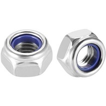 스텐 나일론 너트 볼트 m3 m4 m5 m6 m8 m10 m12 3/8inch 1/2inch 개당 소량 낱개, 스텐 나일론너트, 1개