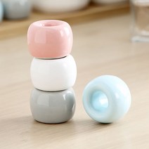 세라믹 스탠드 멀티 칫솔 홀더 볼펜 꽂이 도자기 걸이 연필 _ 22092786EA, 쿠팡 자비샵 블루