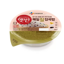 대용량 전자레인지 전자렌지 찰진 부드러운 간편 즉석밥 즉석 밥 cj 햇반 매일 찰 잡곡밥 매일찰잡곡밥 210g x 18개 박스 대용량
