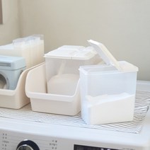 반오픈 가루세제 소분 저장 용기 대형_2kg 잡곡 캐니스터 조미료 보관용기 홀레 힙 분유통, 2. 소형 _1kg