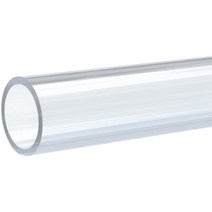 PVC 파이프 배관 커버 자재 수도 호스 관 각관 규격 PB PE 투명 플라스틱 산업용, [1 미터] 외경 34mm x 벽 두께 3mm