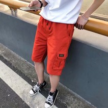 여름 일본 바지 반바지 남성 트렌드 성격 바지 느슨한 5점 바지 유행 브랜드 ins 남성 바지의 한국어 버전