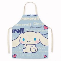 산리오 앞치마 마이멜로디 주방 헬로키티 캐릭터 쿠로미 279919 Kawaii Sanriod Apron Cinnamoroll 만화 귀여운 성인 방오 민소매 앞치마 작업복 요리 베, 2