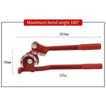 파이프 벤딩기 동관 밴딩기 비닐하우스 동파이프 밴딩 수도 배관 절곡기 수동 벤더 튜브 벤딩 머신 알루미늄 구리 스틸 연료 브레이크 라인 용 6mm 8mm 10mm 튜빙 벤더, 3 in 1 180도