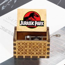 크리스마스 눈내리는 산타 보석함 캐롤 오르골 새로운 쥬라기 공원 나무 손 크랭크 할로윈, 공원 02