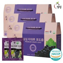 싱싱 지대루 국내산 포도즙 100ml 3박스 90포, 없음