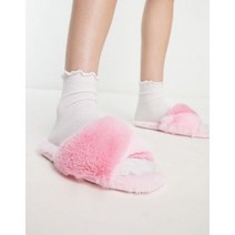 아치형 폭신한 푹신한 Boux Avenue 핑크 트위스트 슬리퍼