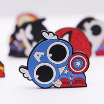 영웅맨 자석 내장 골프 볼 마커 4종 볼 마크 골프 용품 악세사리, 캡틴아메리카