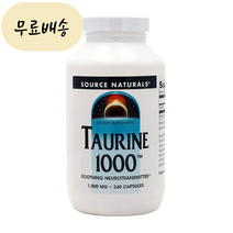 소스 내추럴스 타우린 1000mg 240개입 [미국 직배송], 240개, 1개