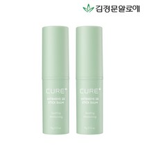 김정문알로에 [김정문알로에] 큐어 2X크림 수분 스틱밤 2개, 단품없음