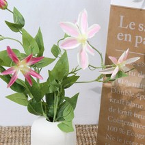 인테리어 소품 실크 클레마티스 플라워 조화, 클레마티스 _화이트