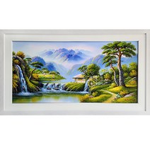 곽복선 화백 풍경 산수화 그림 20호 현관 복도 주방 거실 인테리어 유화 그림 액자