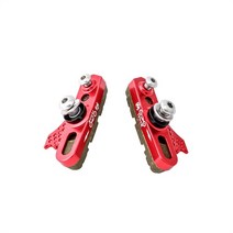 미니밸로 바퀴작은 접이식 자전거 초경량 소형자전거 muqzi 탄소 바퀴 브레이크 패드 캘리퍼스 브레이크 블록 mtb 도로 접는 탄소 바퀴 브레이크 신발, 적갈색