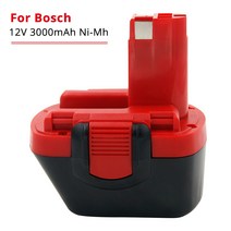 보쉬 호환 충전 배터리 12V 3Ah NIMH 리튬이온 호환 BTA120 22612 23612 3360 3455 PSR 12VE, 1개