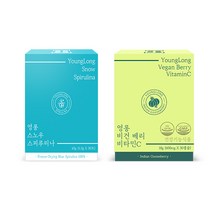 [1개월분] 영롱 스노우 스피루리나 + 영롱 비건 베리비타민C, 1개월분