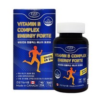 에버그린 비타민B 컴플렉스 에너지 포르테 8중복합 멀티비타민 560mg x 90캡슐, 560mg x 90캡슐 (100개 한정수량)