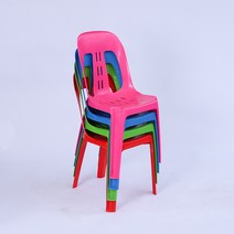 YAPOGI 편의점 포장마차 몽골텐트 야외 플라스틱 의자 네 개, 그린, 손잡이가 없다