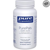 퓨어 인캡슐레이션 퓨어팔스 멀티 비타민 철분 함유 내츄럴 체리 맛 츄어블 정제 90개