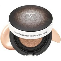 FAU 스킨 솔루션 스타 쿠션 파운데이션 민감한 피부 탄력 광택 커버력 보습 수분 본 제품 15g 리필, one option, one option, 1개