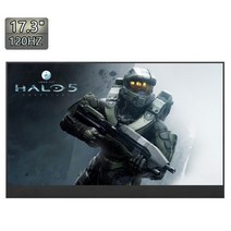 did모니터 173 인치 휴대용 모니터 120hz HD 게임 디스플레이 LCD 컴퓨터 모니터 PC HDMI 호환 모니터 데스크탑용 1920x1080p, black