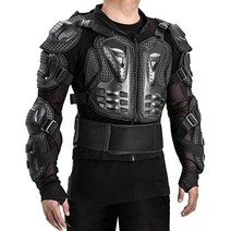 OHMOTOR Motor바이크 Protective Armour Chest Back Spine 아머 프로텍터 Motocross Armou레드 자켓 Clothing Men 여성 for, Small-Medium, Black