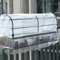 엠케이 베란다화분걸이+하우스거치대 세트 80x25cm 난간용고리, 직각일반형, 직각5.2cm, 블랙