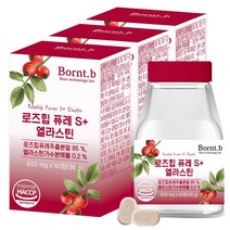 본트비 로즈힙 퓨레 엘라스틴, 3개, 600mgx60정