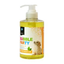 버블파티 아기강아지용 순한 샴푸 & 린스 400ml 강아지각질 강아지냄새제거 애견발바닥관리 발세척 강아지발관리