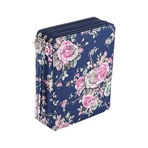 BTSKY 색연필케이스 컬러 케이스 대용량 파우치 펜슬 203858, Dark Blue Rose, Dark Blue Rose