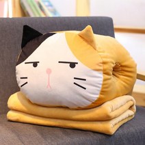 푸아이 캐릭터 쿠션 담요 손주머니 인형 무릎담요 세트RP381