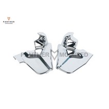 혼다 골드윙 gl1800 2001-2011용 크롬 플라스틱 오토바이 엔진 사이드 커버 모토 엔진 보호 케이스, 없음