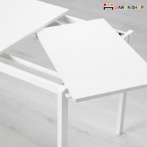 이케아 VANGSTA 2-4인용 확장형 테이블/식탁/책상, 화이트