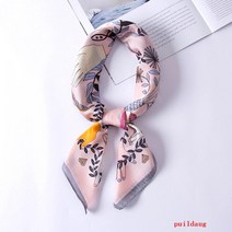 실크 스카프 여성 실크 작은 사각형 스카프 조커 전문 스카프 인쇄 스카프