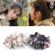 시크릿마켓 체크 곱창 머리끈 HT20DS0125
