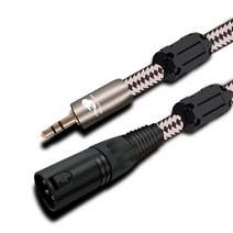 [해외] Audiophile 오디오 케이블 미니 잭 3.5mm XLR 3 핀 Amp 믹서 PC 사운드 카드 XLR 3.5 Hifi 케이블 차폐 1M 2M 3M 5M 8M, Black 75cm