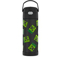 써모스 텀블러 Minecraft FUNTAINER 스테인리스 스틸 진공 절연 보냉 470ml, 마인크래프트