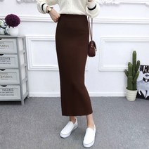 베베디 여성용 브리치 니트 롱치마