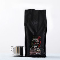 베트남 직수입 숙성원두커피 V-Basic 브이베이직 쓰지 않고 구수한 맛 원두 1kg, 홀빈